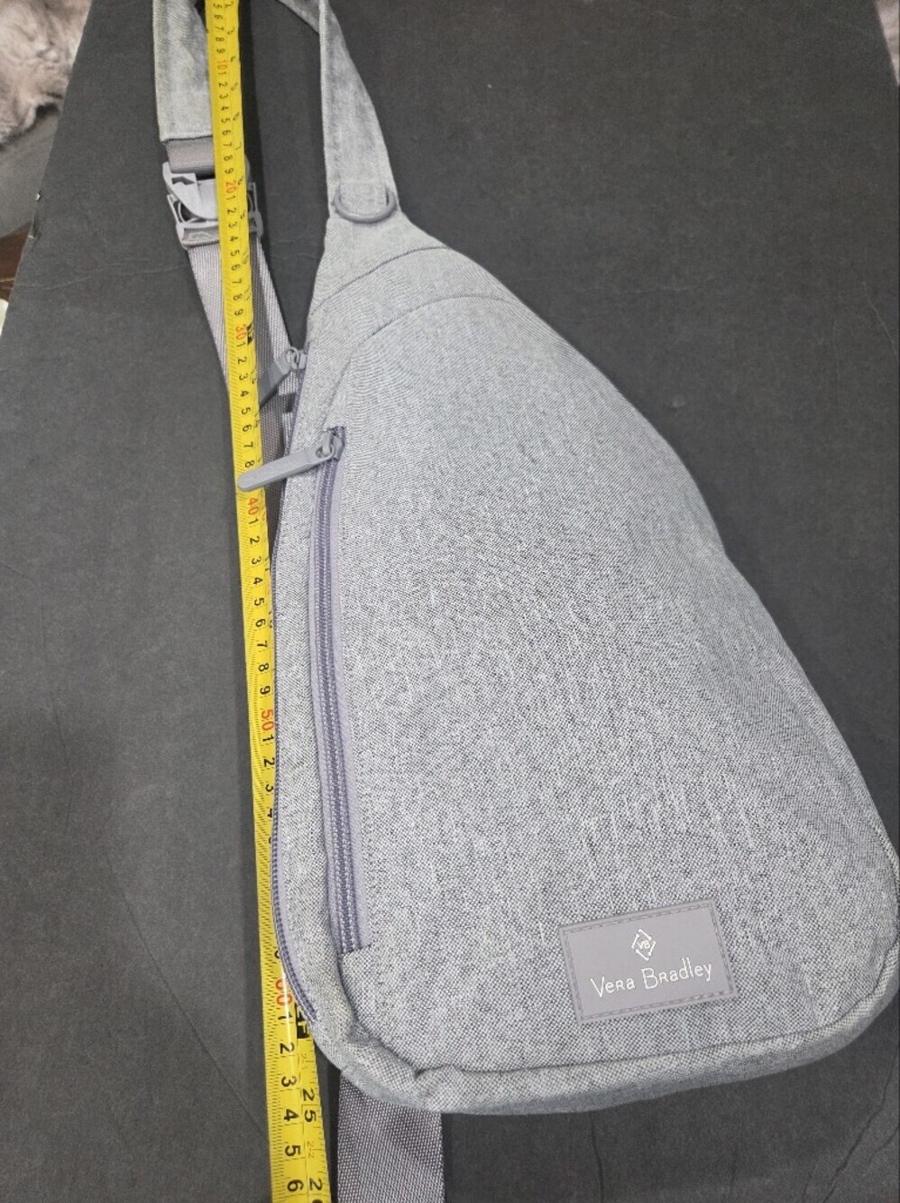 Vera Bradley Light Gray Sling Backpack - Picture 5 of 8